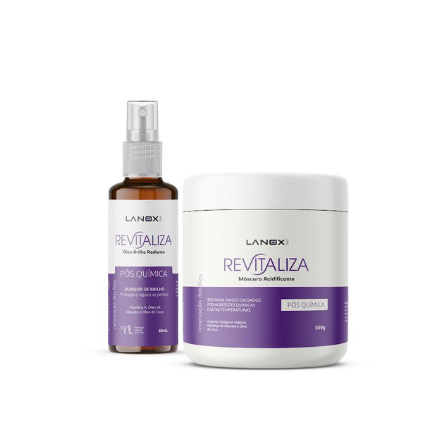 Kit Revitaliza Lanox Óleo e Máscara Acidificante