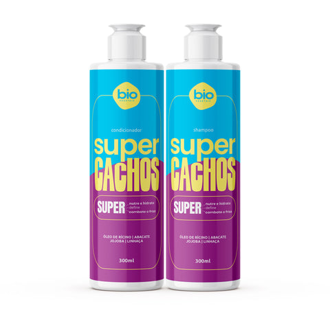 Kit Super Cachos Shampoo e Condicionador 500ml