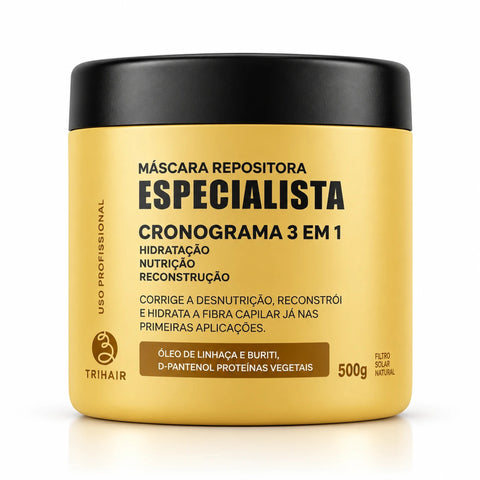 Máscara Repositora Especialista Trihair 500g - Cronograma 3 em 1