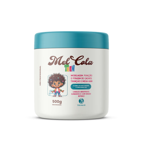 Mel Cola Teen Azul Trihair 500g infantil para crianças