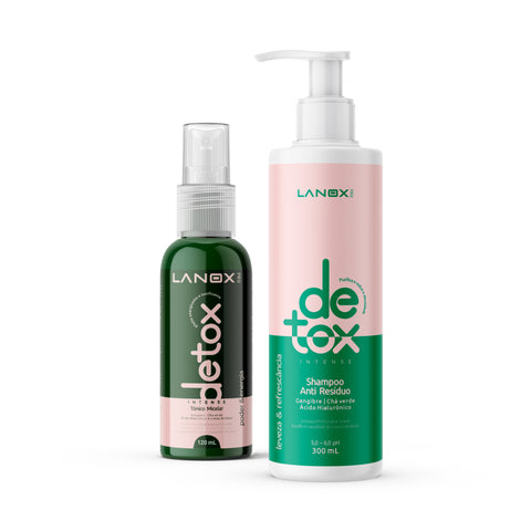 Kit Shampoo Detox Intense Lanox + Tonico Micelar Detox