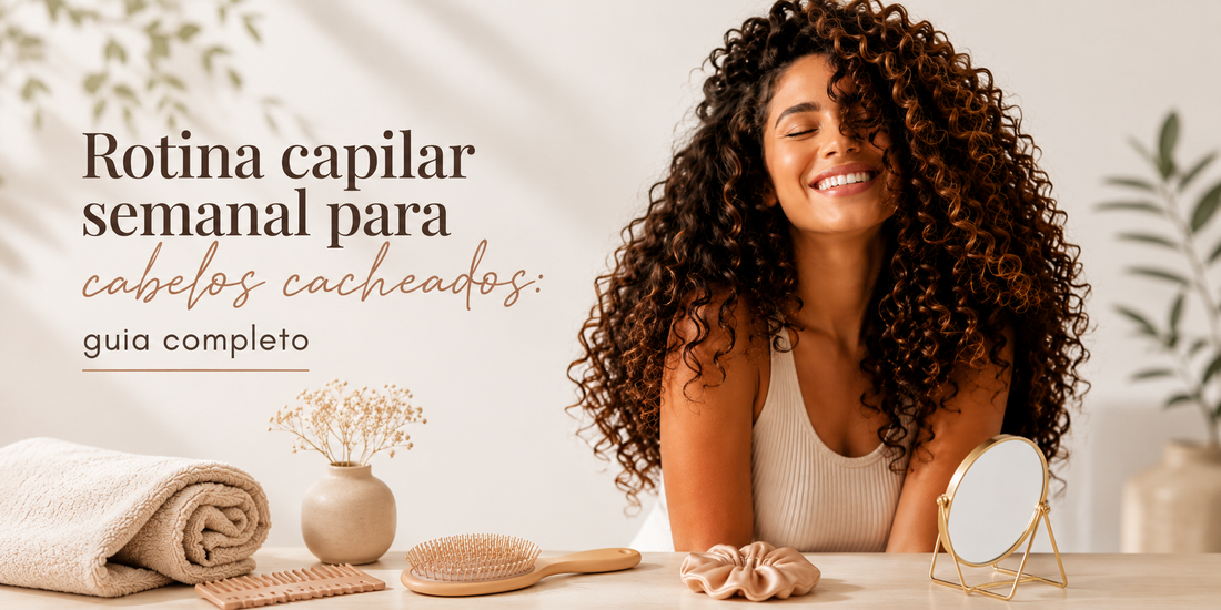 Rotina capilar semanal para cabelos cacheados: guia completo