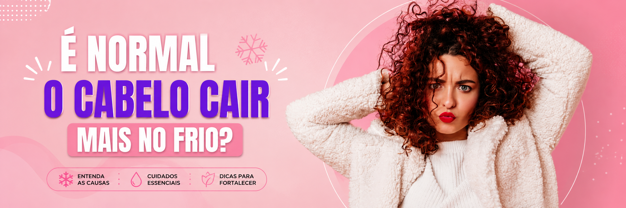 É normal o cabelo cair mais no frio?