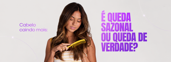 Cabelo caindo mais: é queda sazonal ou queda de verdade?