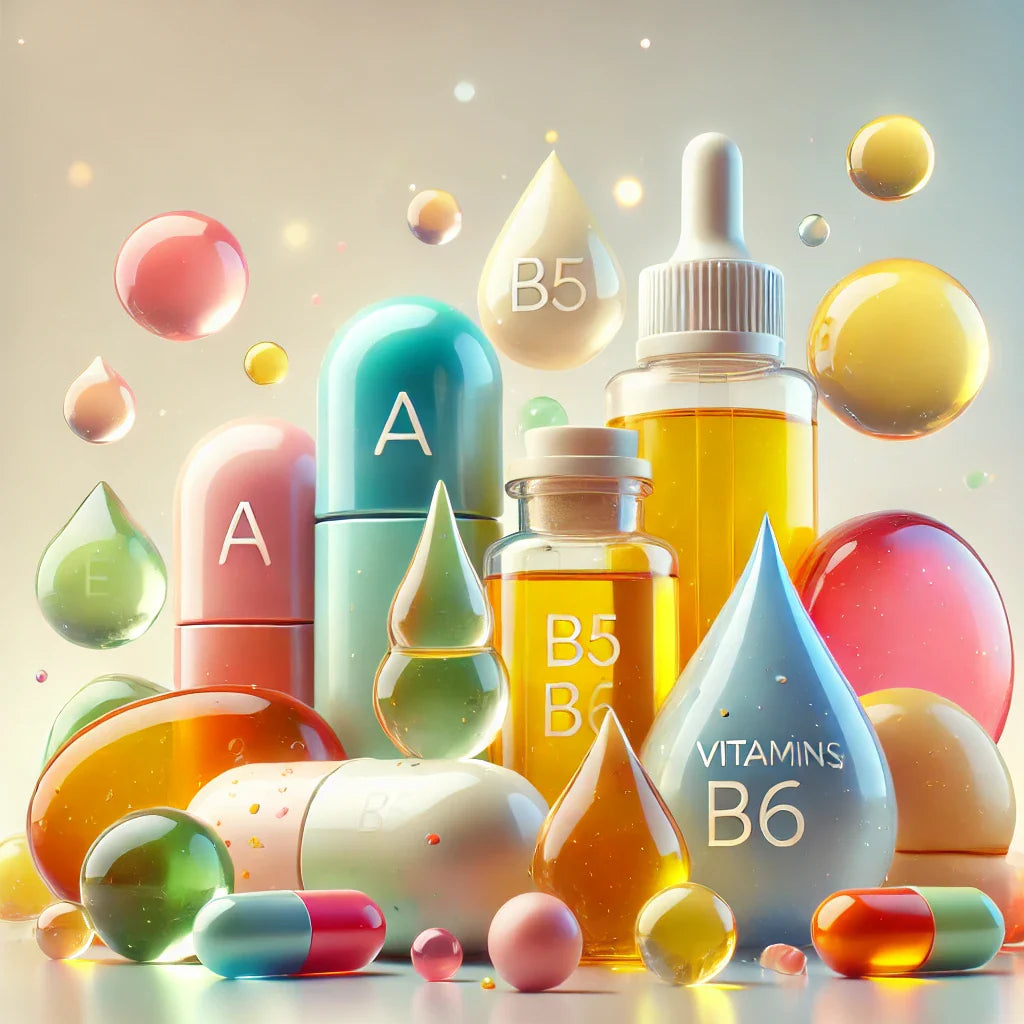 Vitaminas (A, E, B5, B6)