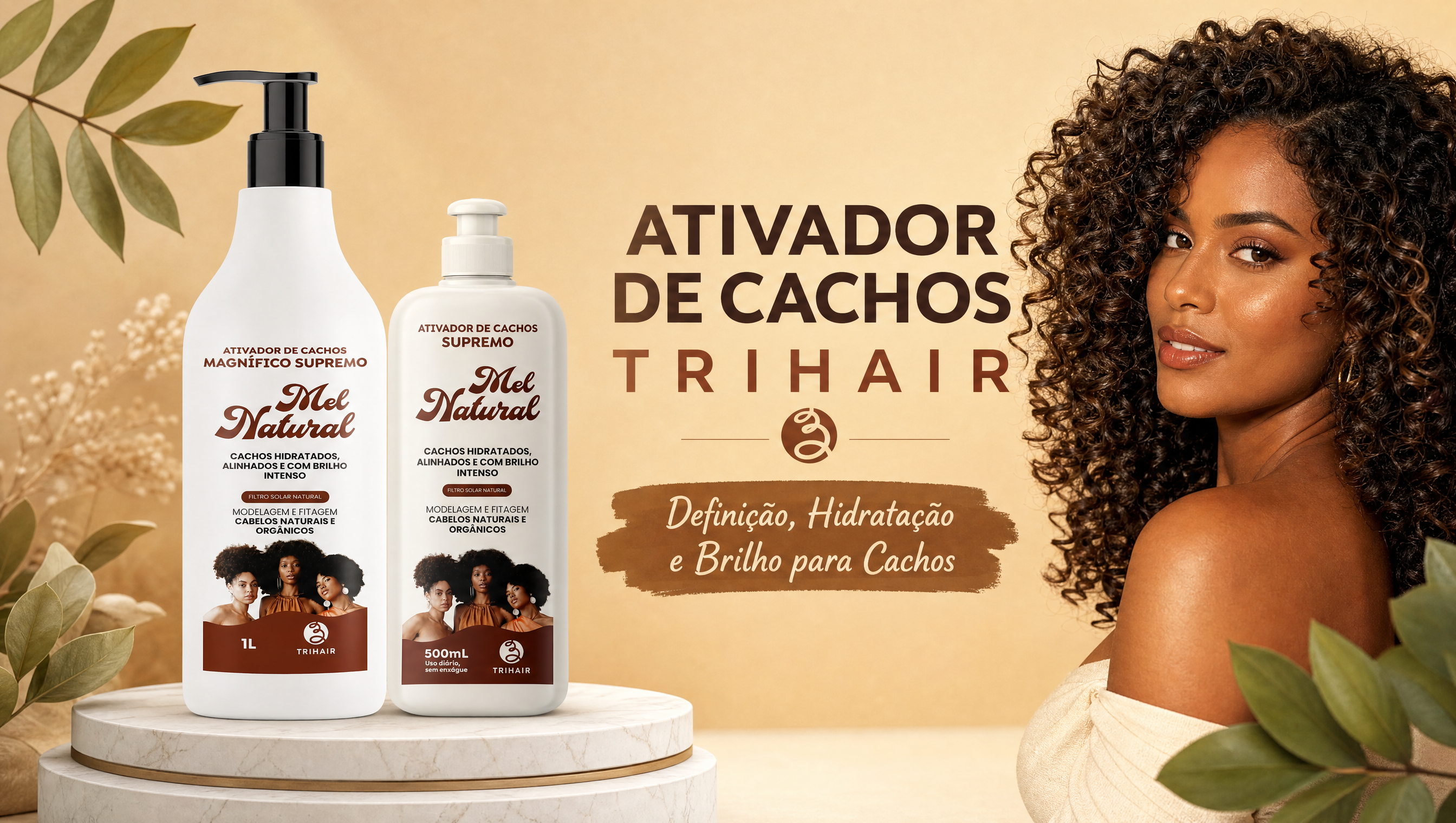 Ativador de Cachos Trihair — Definição, Hidratação e Brilho para Cachos