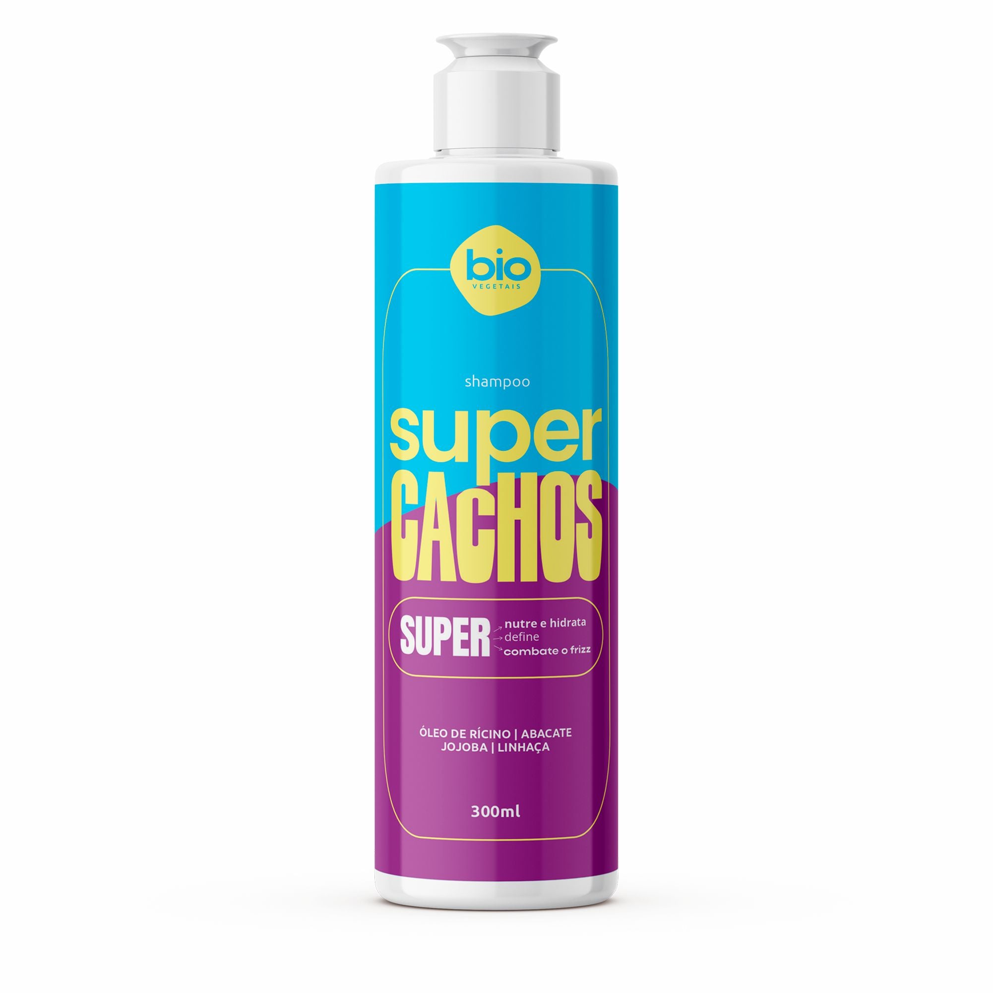 Shampoo Super Cachos 500ml - Biovegetais – Trihair Cosméticos