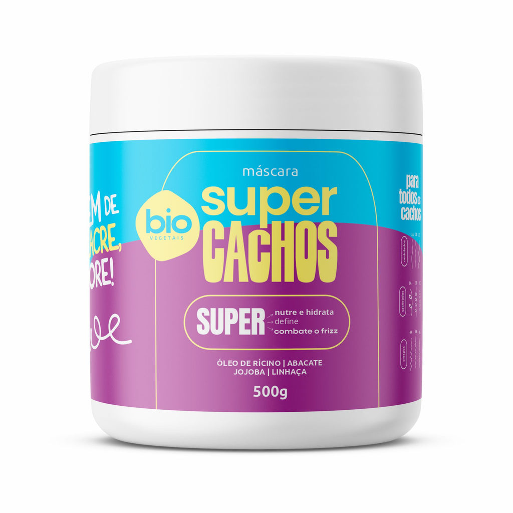 Máscara Potencializadora Super Cachos Biovegetais 500g
