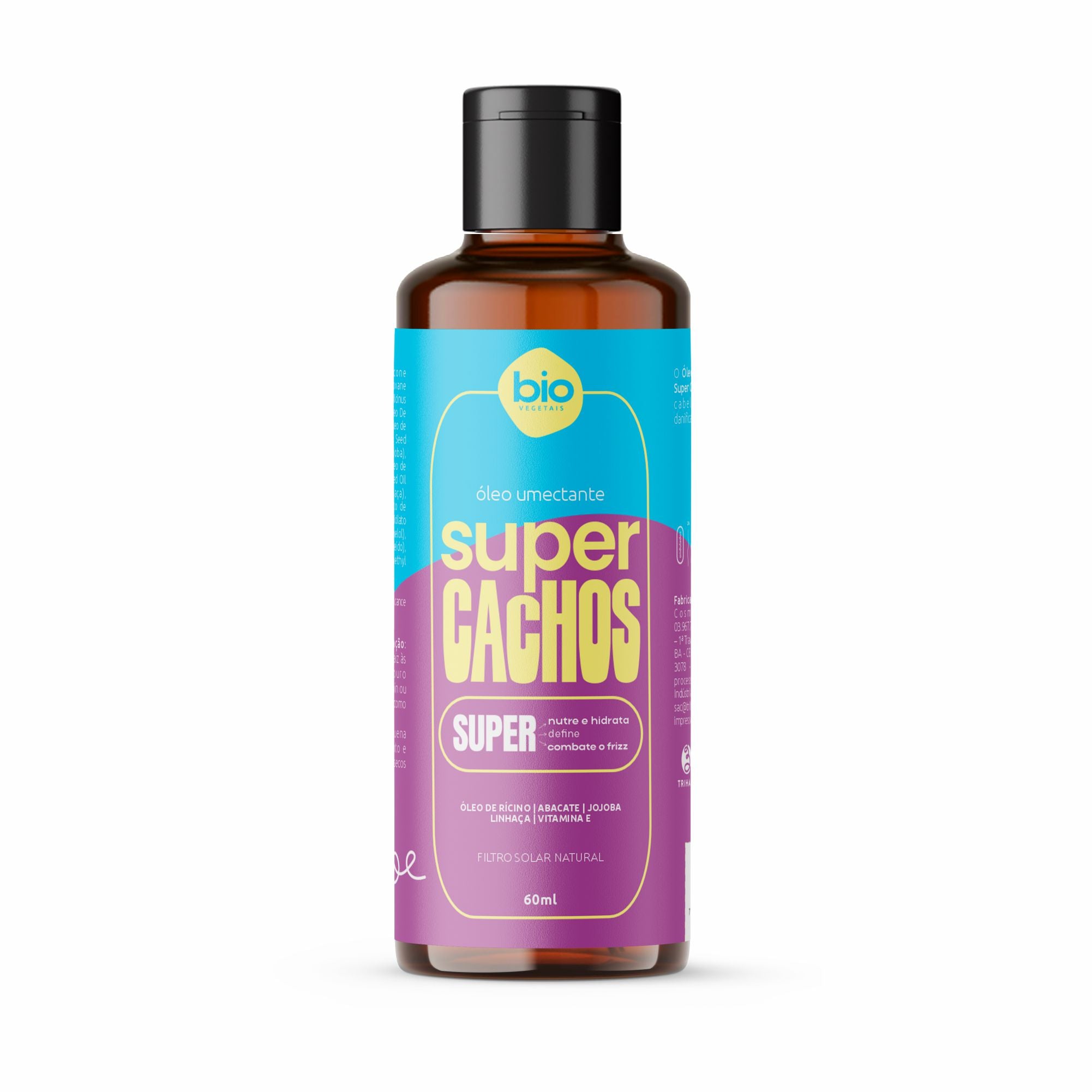 Óleo Umedecedor Super Cachos Biovegetais - 60ml – Trihair Cosméticos