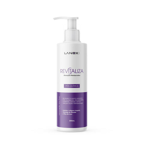 Shampoo Revitaliza Lanox 300ml pós-química