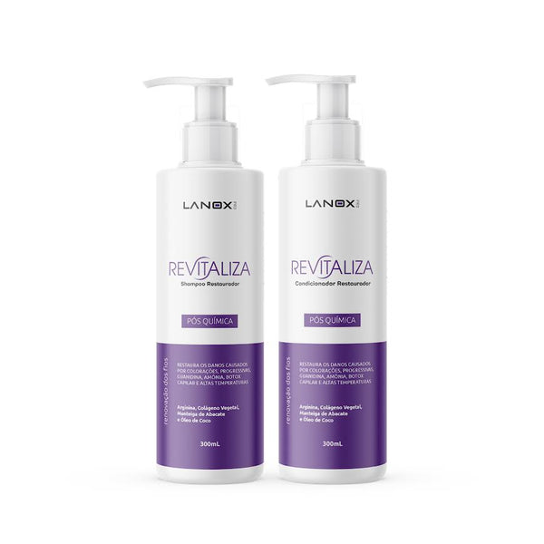 Kit Revitaliza Lanox Shampoo e Condicionador 300ml
