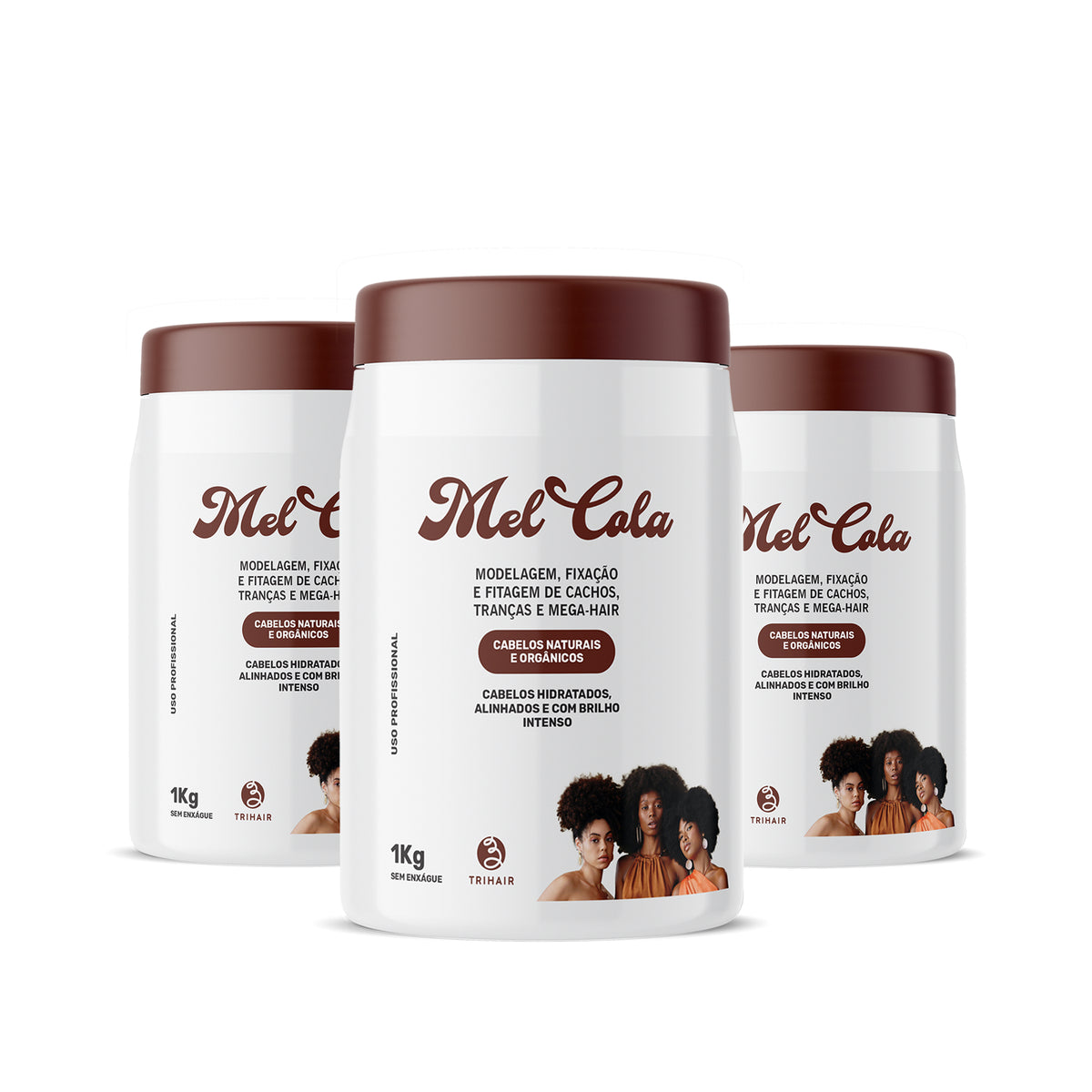 Kit 3 Mel Cola Trihair 1kg com 15% de desconto levando os 3