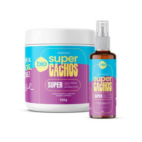 Kit Super Cachos Máscara Potencializadora e Óleo Umedecedor
