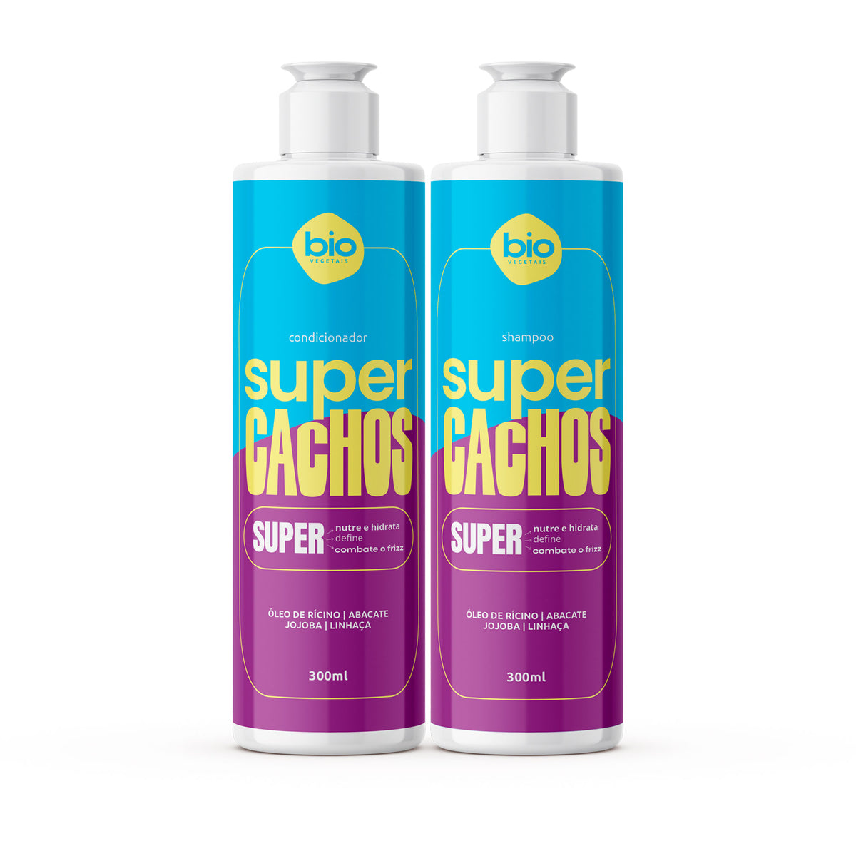 Kit Super Cachos Shampoo e Condicionador 500ml