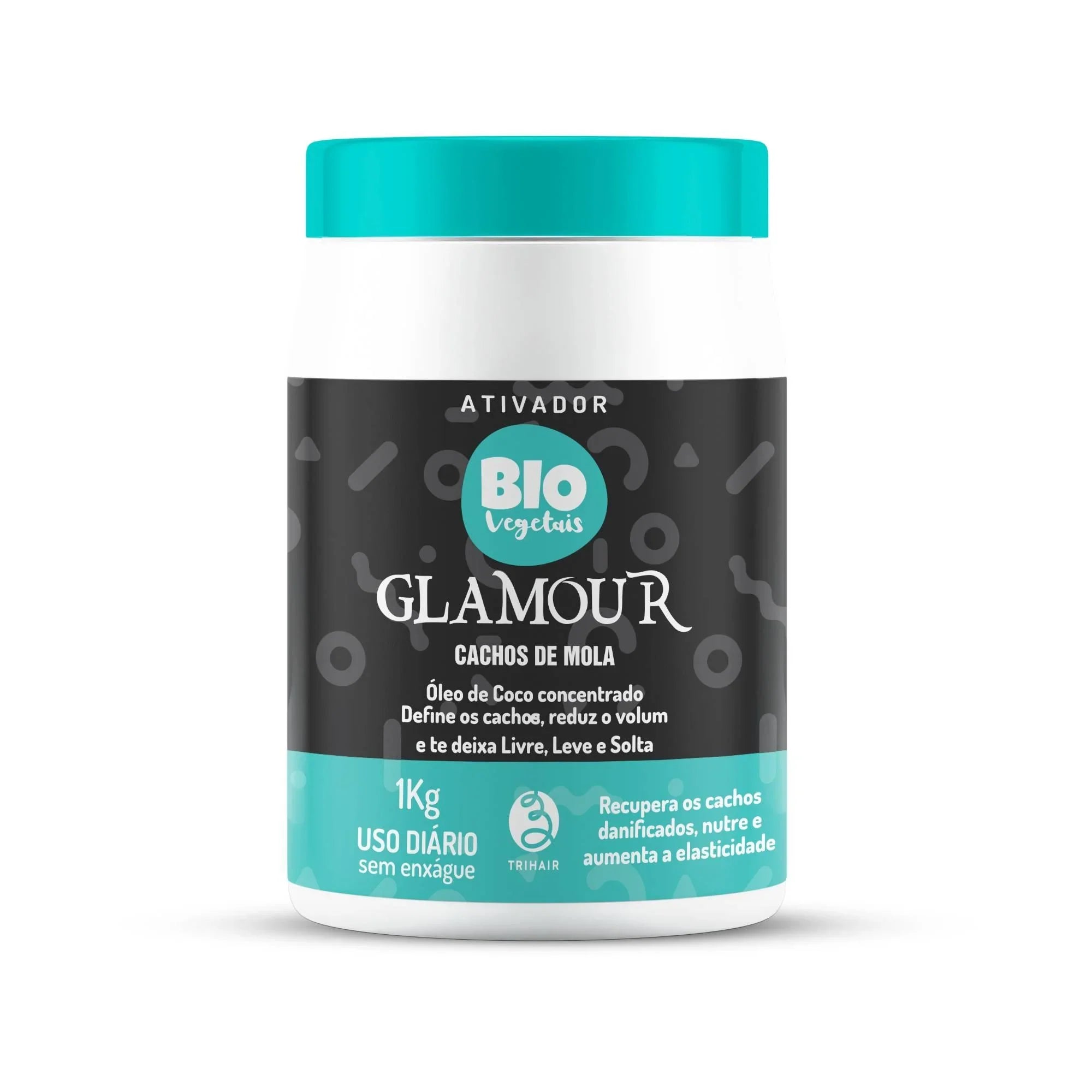 Ativador de Cachos Glamour Cachos de Mola - Biovegetais - 1kg - Trihair Cosméticos
