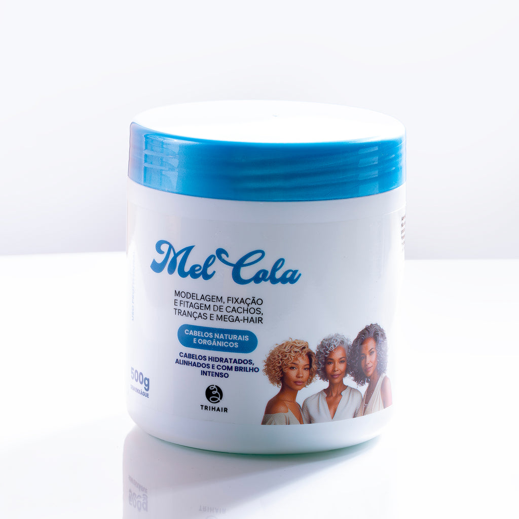 Mel Cola Cabelos Claros Trihair resultado antes e depois