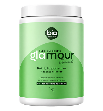 Óleo em Creme Glamour Especiali Abacate e Rícino Bio Vegetais 1kg — Nutrição Poderosa