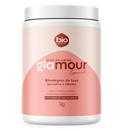 Óleo em Creme Glamour Especiali Queratina e Silicone Bio Vegetais 1kg — Blindagem de Luxo