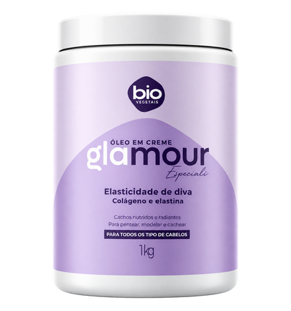 Óleo em Creme Glamour Especiali Colágeno e Elastina Bio Vegetais 1kg — Elasticidade de Diva