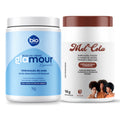 Combo Mel Cola Trihair 1kg + Óleo em Creme Glamour Especiali Hidratação de Seda Bio Vegetais 1kg
