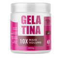 Gelatina Mais Volume Trihair 500g — pote rosa, fixação média 2/3, 72h de definição, 10x mais volume
