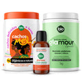 Kit Cachos de Mel 1kg + Óleo em Creme Glamour Especiali Nutrição Poderosa 1kg + Óleo de Tratamento Tutano 60ml - Bio Vegetais