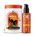 Kit Cachos de Mel 1kg + Óleo Sublime 4 em 1 Trihair 120ml - Bio Vegetais e Trihair