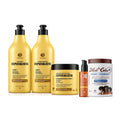 Kit Especialista Trihair + Mel Cola Argan + Colágeno 1kg + Óleo Sublime 4 em 1 - Shampoo, Condicionador e Máscara