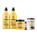 Kit Especialista Trihair + Mel Cola Linhaça Dourada 1kg + Óleo Nutritivo Mel Natural 60ml