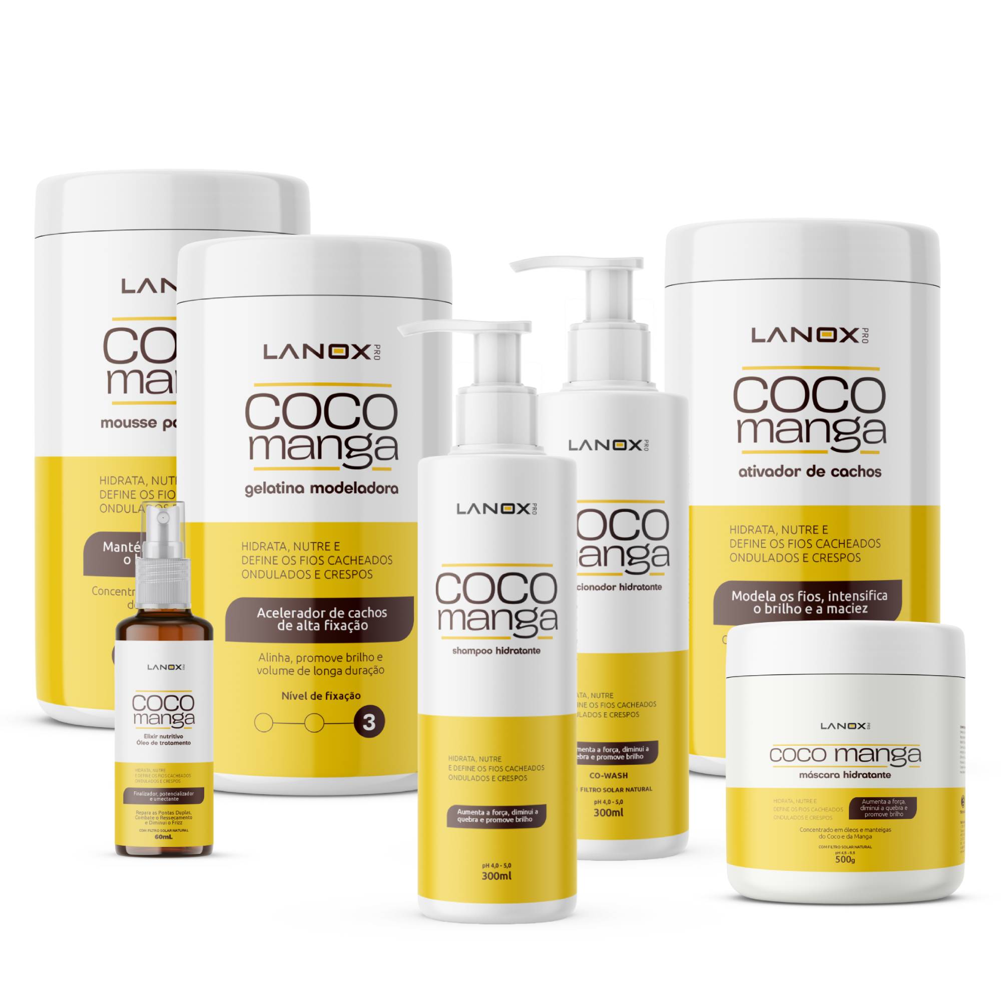 Linha Completa CocoManga Lanox 7 produtos