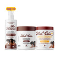 Kit Clássico + Novo - Mel Cola Trihair 500g + Mel Cola Linhaça Dourada 500g + Fluido Reativador 180ml Grátis