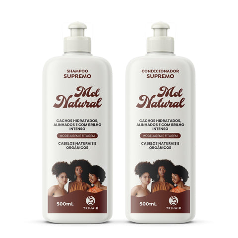 Kit Mel Natural Trihair Shampoo e Condicionador