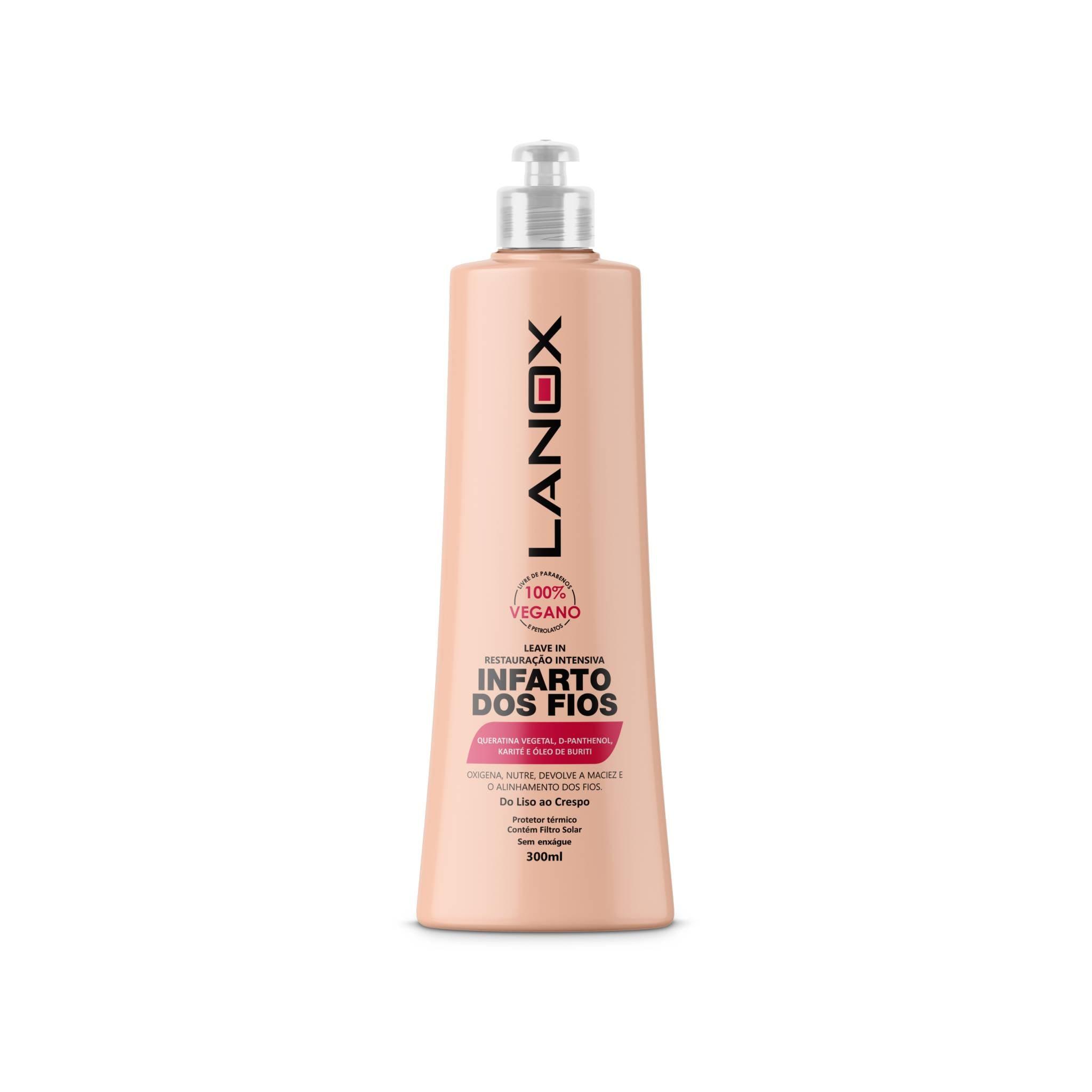 Leave-in Infarto dos Fios Lanox - 300ml - Trihair Cosméticos