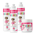 Kit Linha Completa Aquarela Teen Cachinhos dos Sonhos Bio Vegetais 300ml