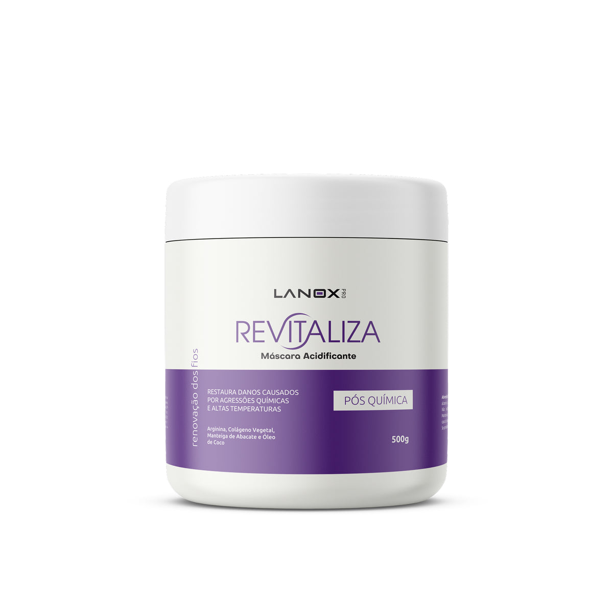 Máscara Acidificante Revitaliza Lanox 500g