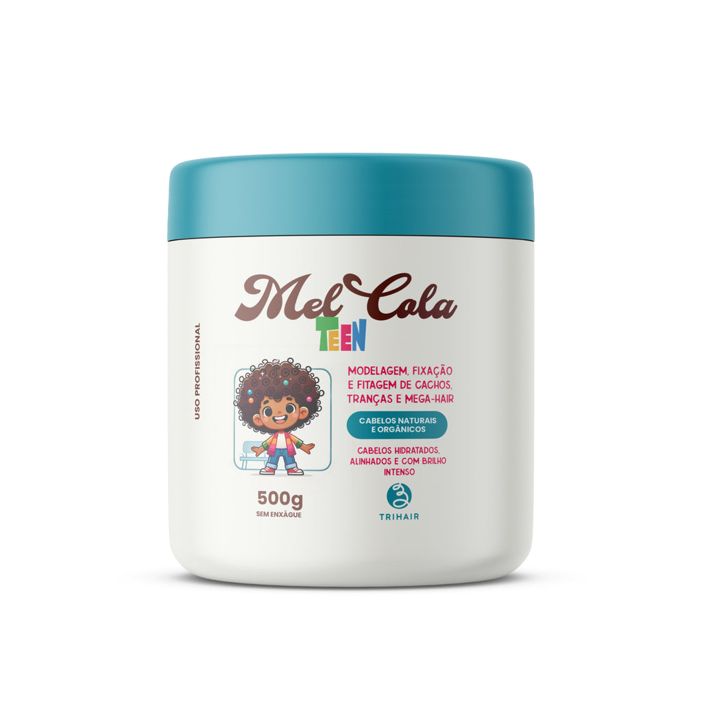 Mel Cola Teen Azul Trihair 500g infantil para crianças