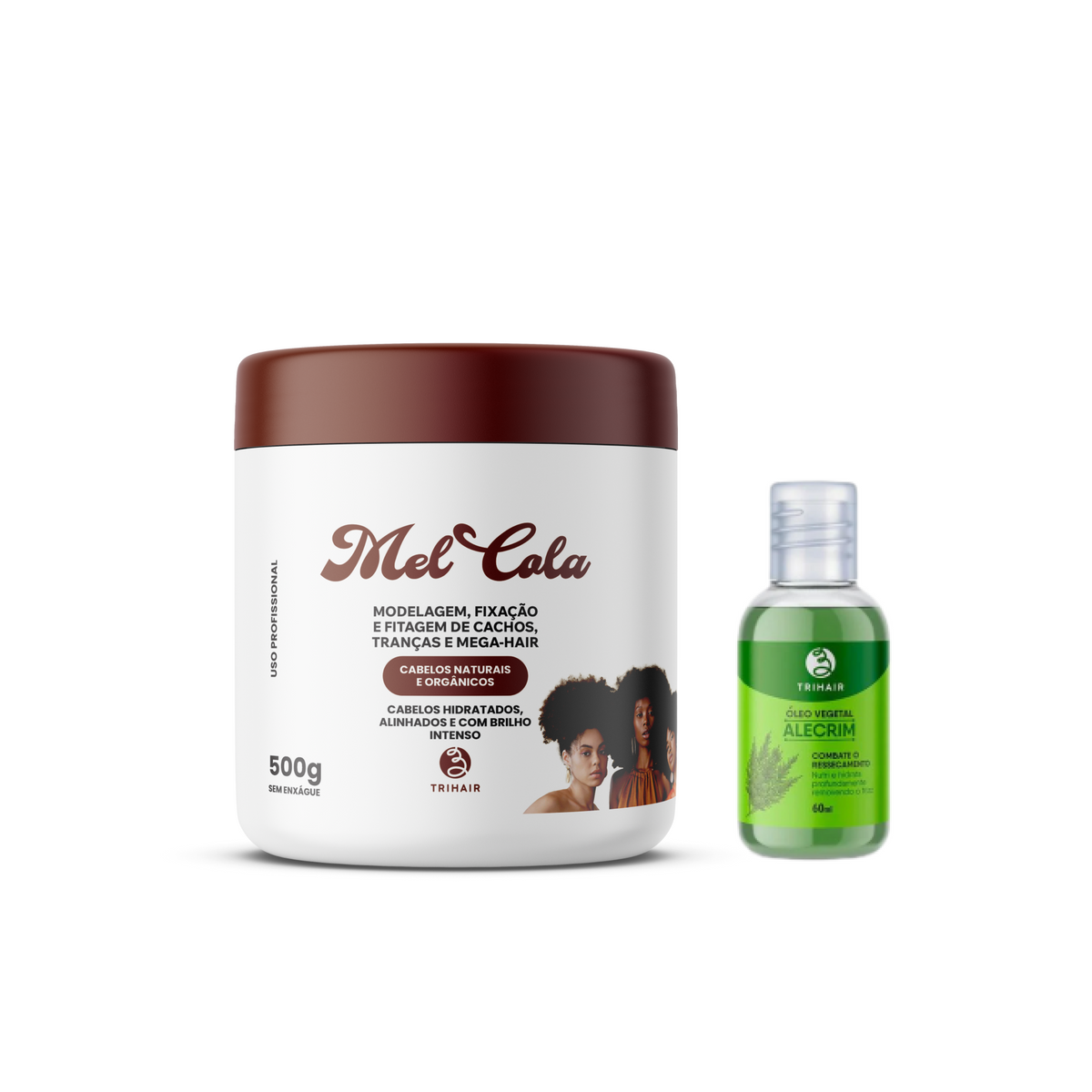 Mel Cola Trihair 500g com Óleo Capilar Alecrim 60ml