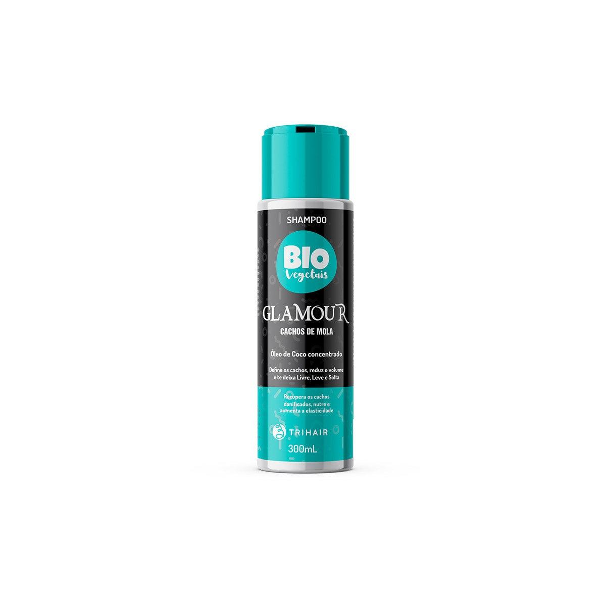 Shampoo Biovegetais Cachos de Mola Glamour - 300ml - Trihair Cosméticos