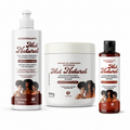 Combo Mel Natural Trihair — Óleo 60ml + Acidificante 180ml + Máscara 500g