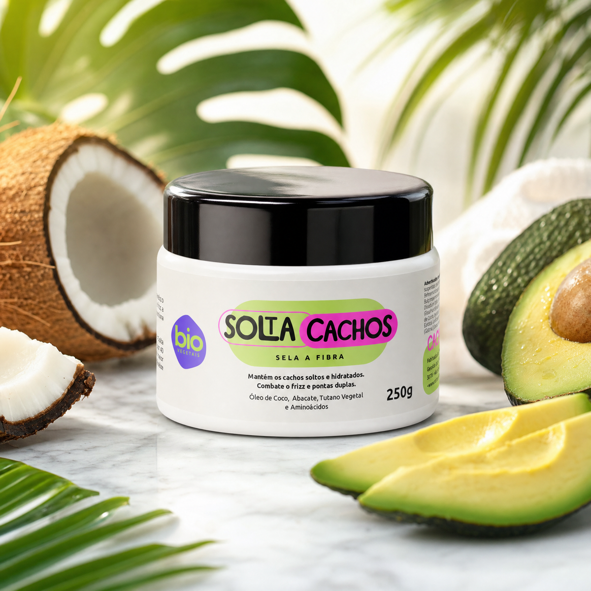 BTX Solta Cachos Vegano Biovegetais 250g textura