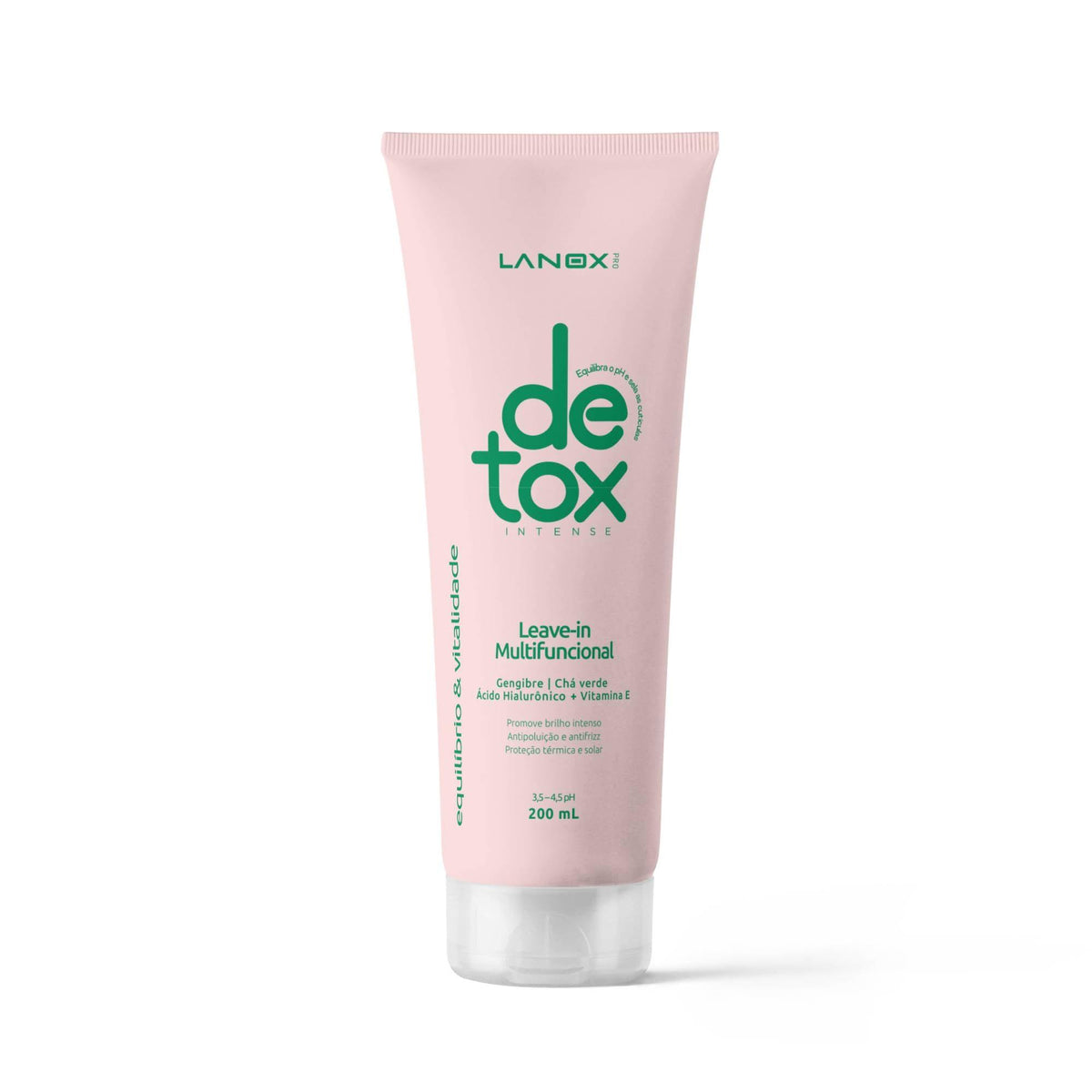 Leave-in Quelante Detox Intense Lanox: Equilíbrio, Proteção e Brilho Intenso - 200ml - Trihair Cosméticos