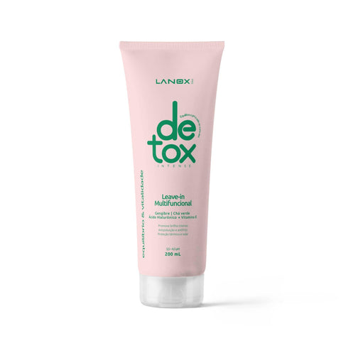 Leave-in Quelante Detox Intense Lanox: Equilíbrio, Proteção e Brilho Intenso - 200ml - Trihair Cosméticos