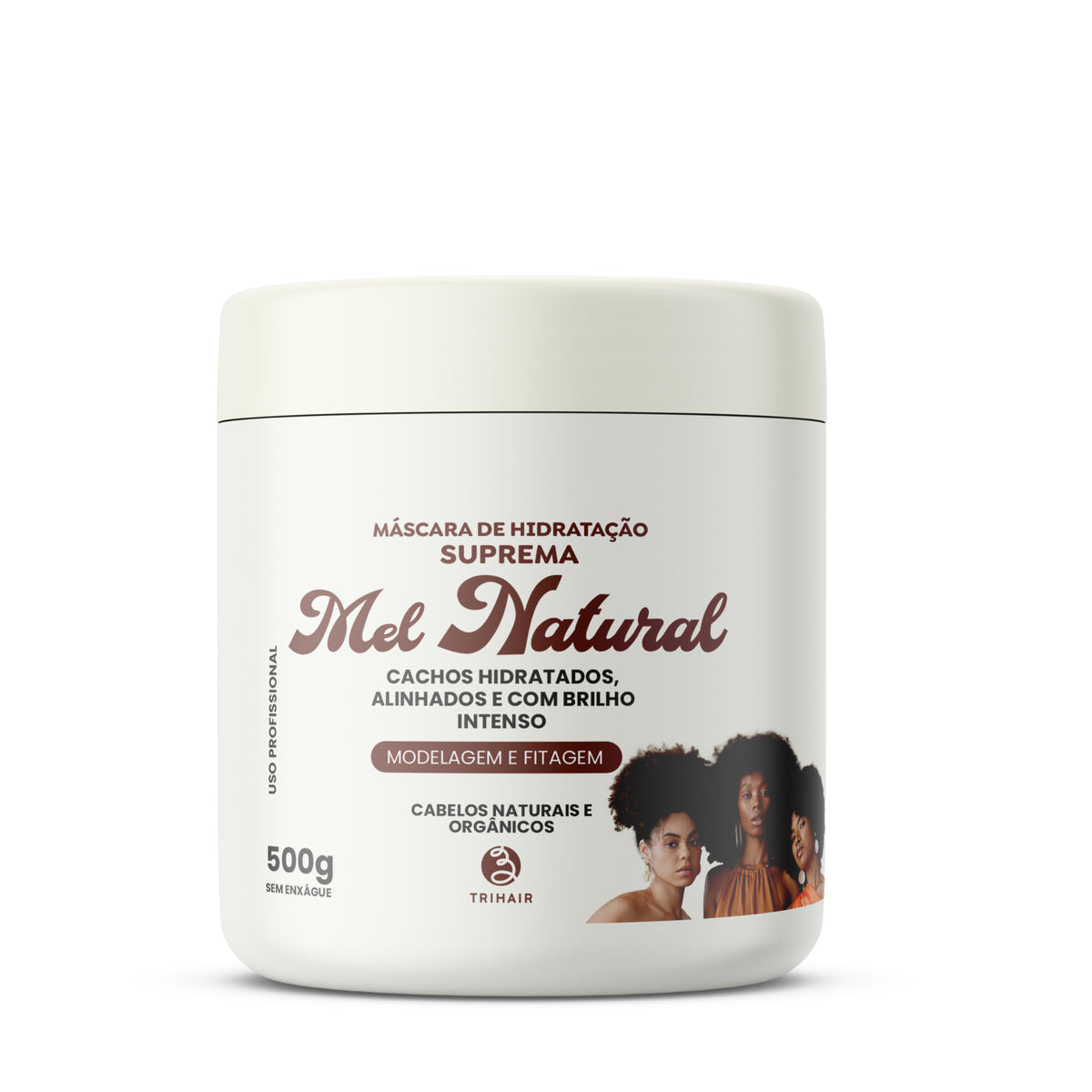Máscara Mel Natural Trihair 500g
