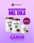 Kit 2 Mel Cola Trihair 1kg com Máscara Mel Natural