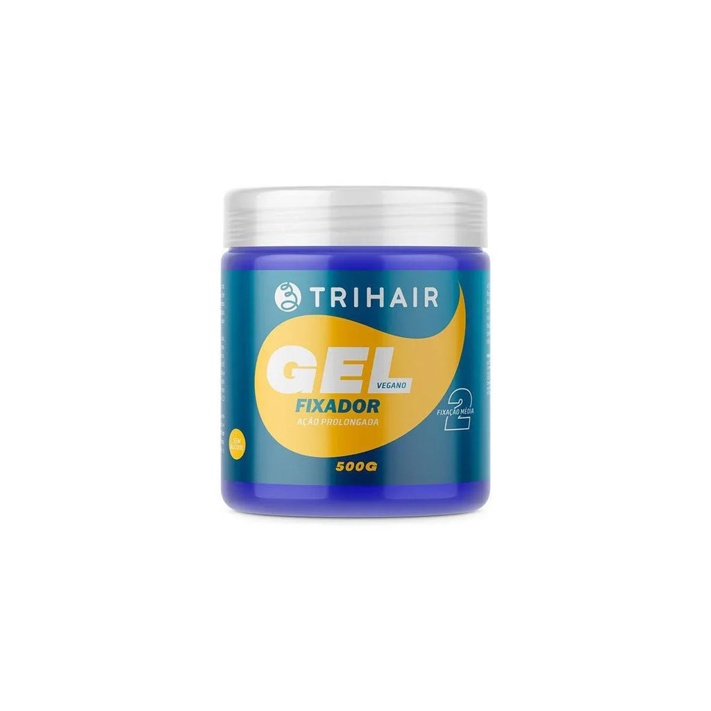 Gel TriHair Fixador Azul 500g fixação forte