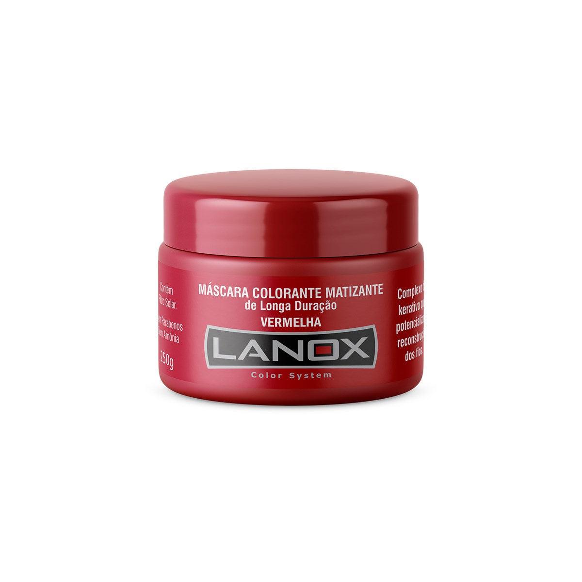 Máscara Colorante vermelha Color System Lanox - 250g - Color System - Lanox