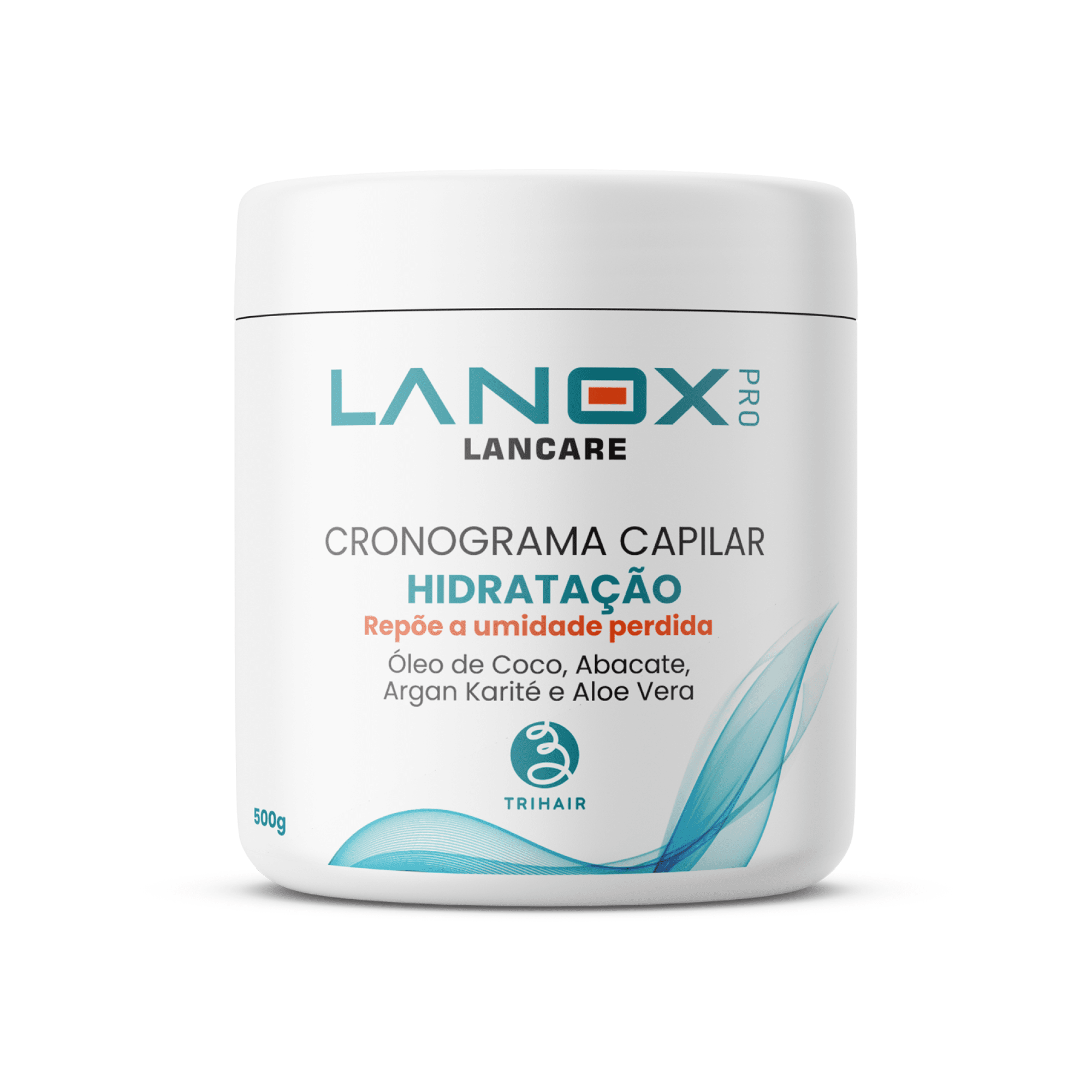 Máscara de Hidratação Lanox - 500g - Cronograma Capilar Lancare - Lanox