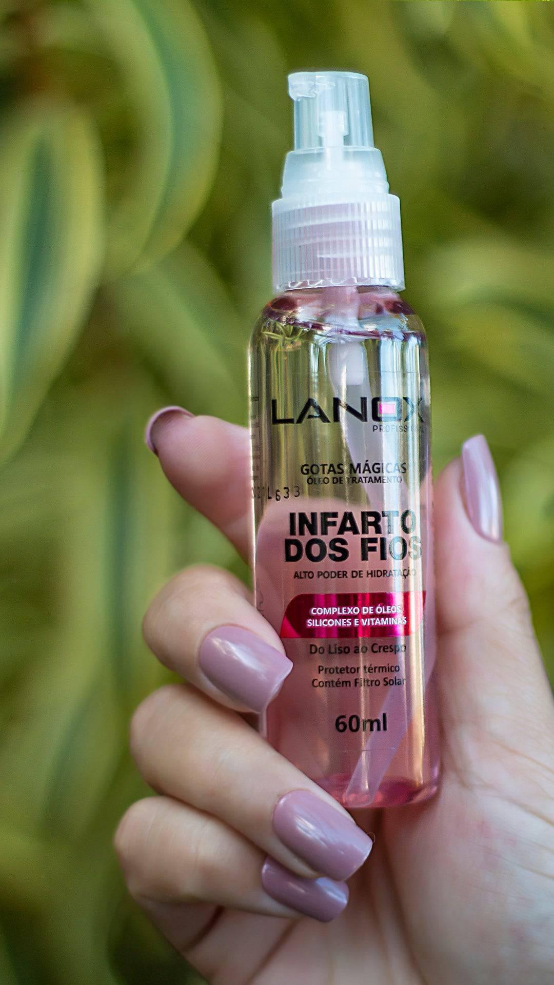 Gotas Mágicas Infarto dos Fios Lanox - 60ml - Trihair Cosméticos